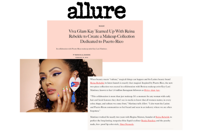 Allure: Viva Glam Kay Teamed Up With Reina Rebelde to Create a Makeup Collection Dedicated to Puerto Rico