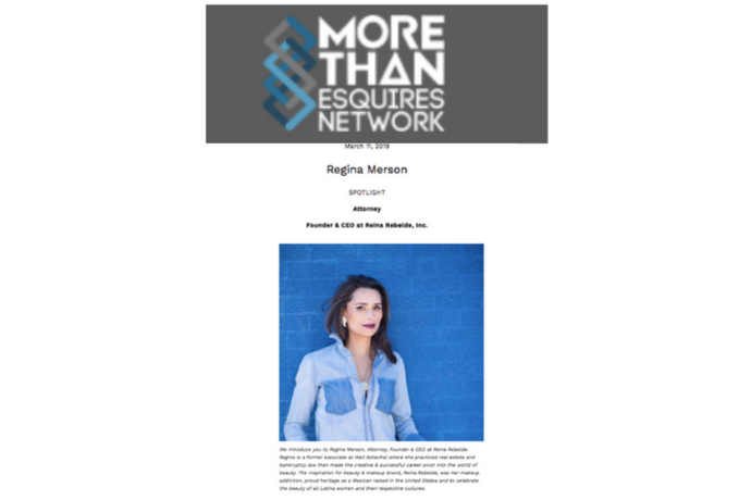 More than esquires on Regina Merson, Attorney, Founder & CEO at Reina Rebelde