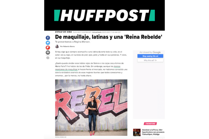 HuffPost, Reina Rebelde y la telenovela Rosa Salvaje