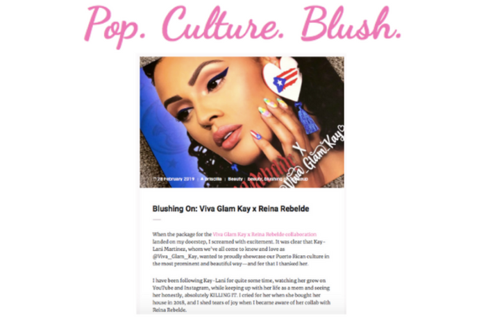 Pop. Culture. Blush. - Blushing On: Viva Glam Kay x Reina Rebelde