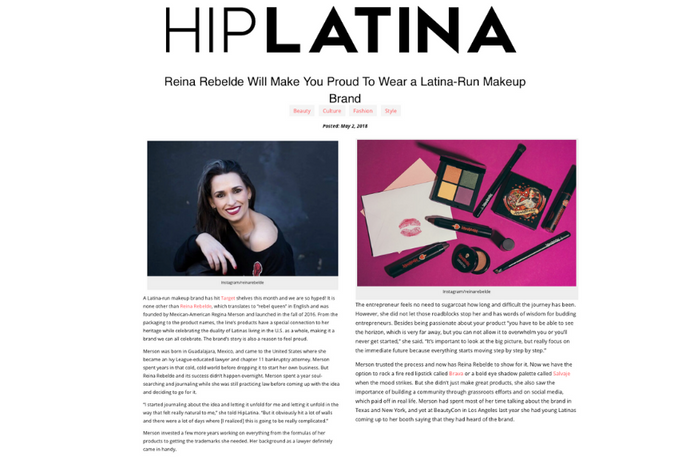 Hip Latina: Reina Rebelde Will Make You Proud To Wear a Latina-Run Makeup Brand