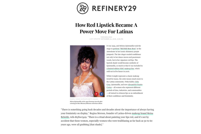 Refinery29 and Reina Rebelde talk how red lipstick is the total power move