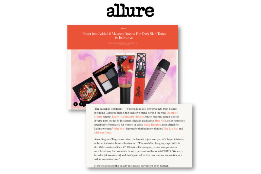 Allure - Reina Rebelde hits Target stores as part of their new darker skin tone lineup